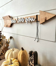 Load image into Gallery viewer, 'Jesus Loves' Rustic Arrow