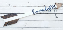 Load image into Gallery viewer, Not So Hidden Mickey 'Family' Arrow (White w/black)