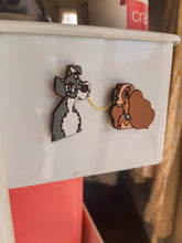 Load image into Gallery viewer, "Lady and the Tramp" Pin/Magnet