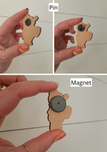 Load image into Gallery viewer, "Winnie the Pooh" Pin/Magnet