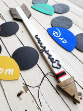 Load image into Gallery viewer, Not So Hidden Mickey &#39;imagine&#39; Arrow (White)
