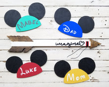 Load image into Gallery viewer, Not So Hidden Mickey &#39;imagine&#39; Arrow (White)
