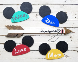 Not So Hidden Mickey 'imagine' Arrow (White)