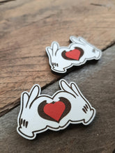 Load image into Gallery viewer, Animated Love Hands Pin/Magnet
