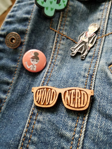 'Wood Nerd' Pin/Magnet