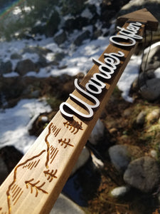 'Wander Often' Rustic Arrow