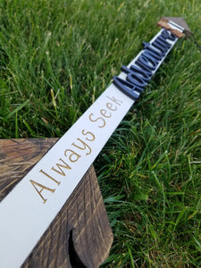 'Always seek Adventure' Rustic Arrow