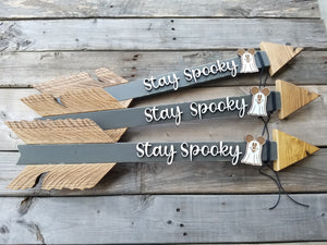 'Stay Spooky' Rustic Arrow