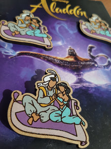 "Jasmine and Aladdin" Pin/Magnet