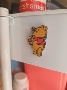 Winnie the Pooh Pin/Magnet – Bald Jeremy Handmade