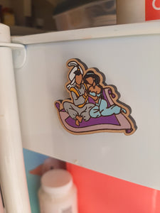 "Jasmine and Aladdin" Pin/Magnet