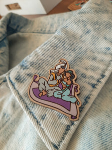 "Jasmine and Aladdin" Pin/Magnet