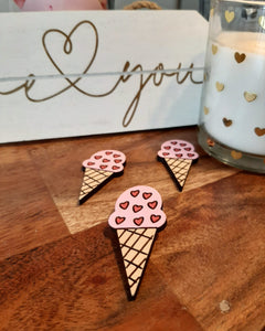 "Ice Cream" Pin/Magnet